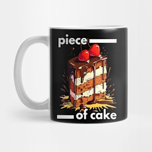 "Sweet Temptation: The Irresistible Piece of Cake" Mug